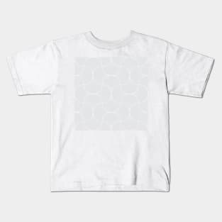 Light Gray Vintage Geometric Scales Kids T-Shirt